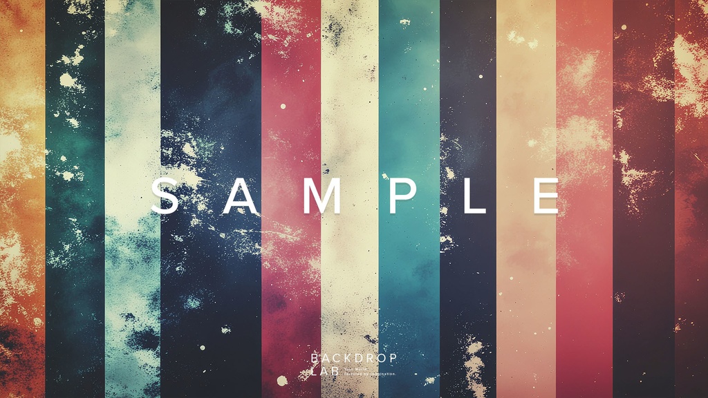 【背景】レトロストライプ グラフィック(15枚セット)