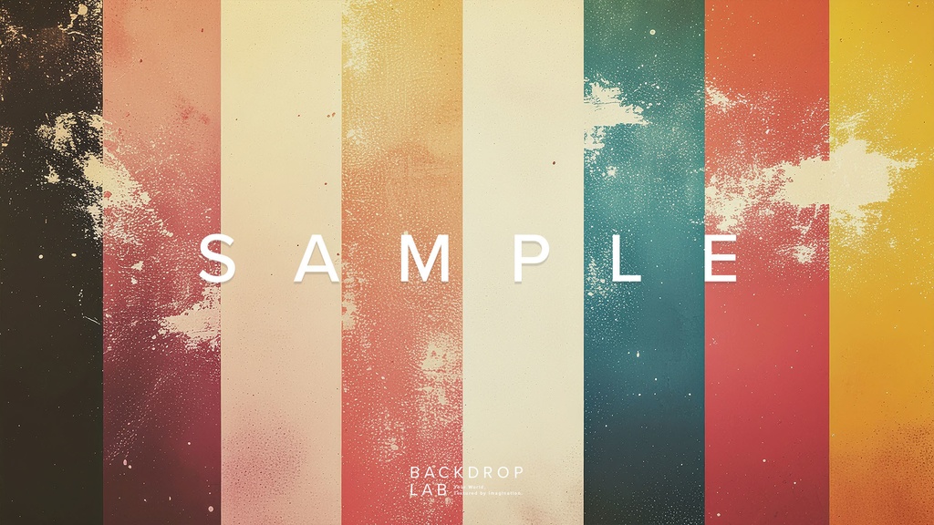 【背景】レトロストライプ グラフィック(15枚セット)