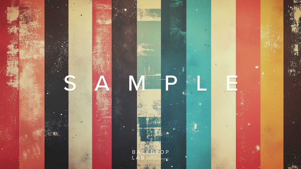 【背景】レトロストライプ グラフィック(15枚セット)