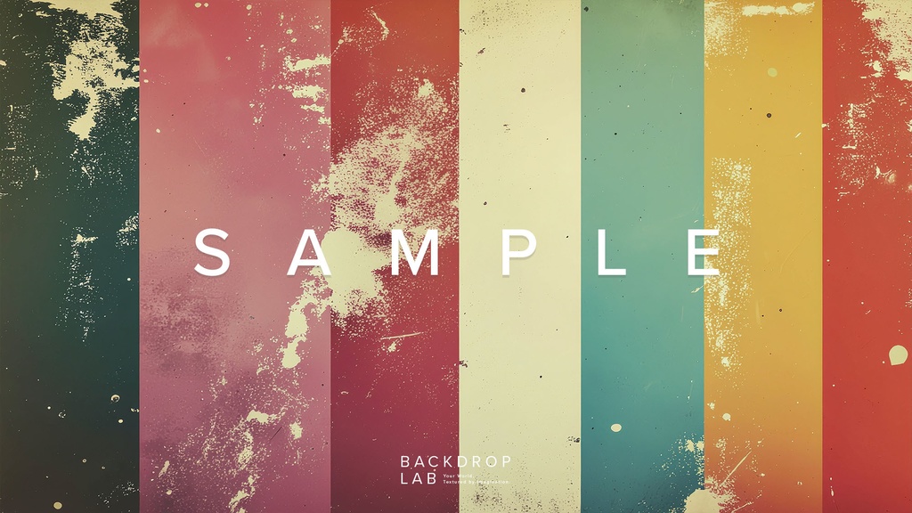 【背景】レトロストライプ グラフィック(15枚セット)