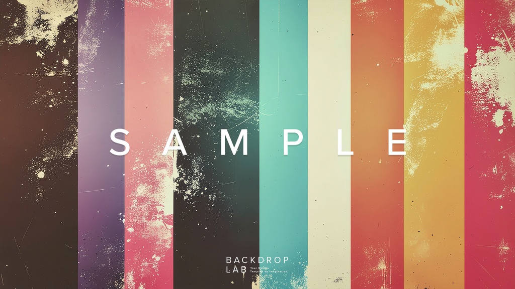 【背景】レトロストライプ グラフィック(15枚セット)