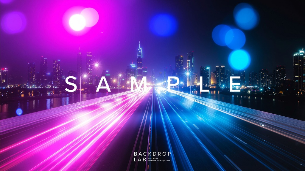 【背景】光が駆ける都市グラフィック(10枚セット)