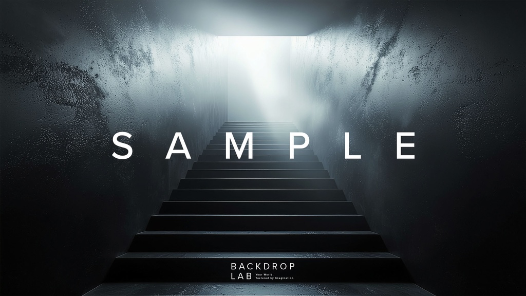 【背景】光に導かれる階段空間(10枚セット)