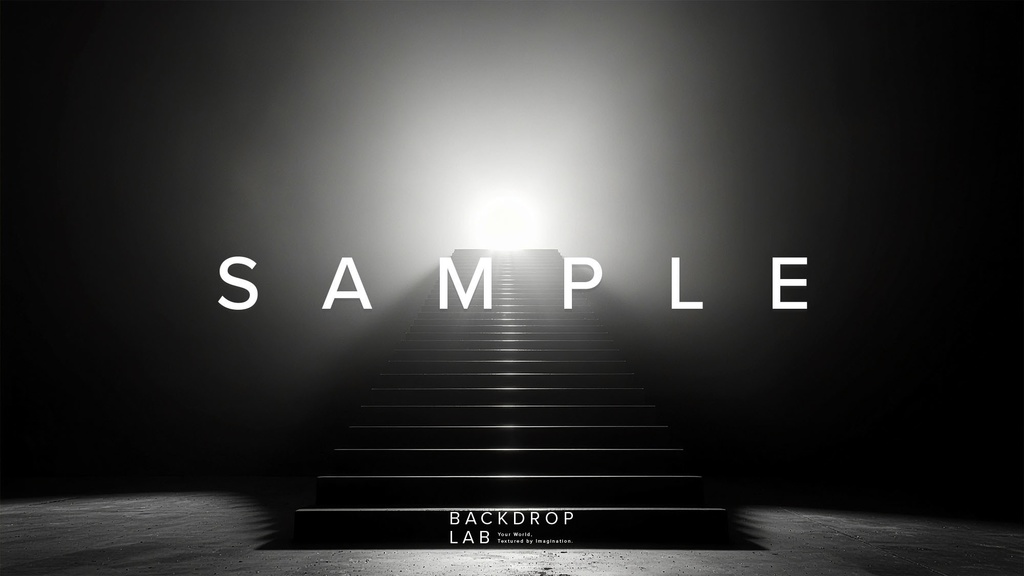 【背景】光に導かれる階段空間(10枚セット)