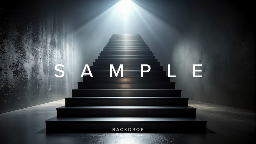 【背景】光に導かれる階段空間(10枚セット)