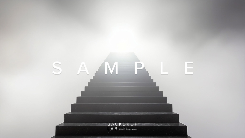 【背景】光に導かれる階段空間(10枚セット)