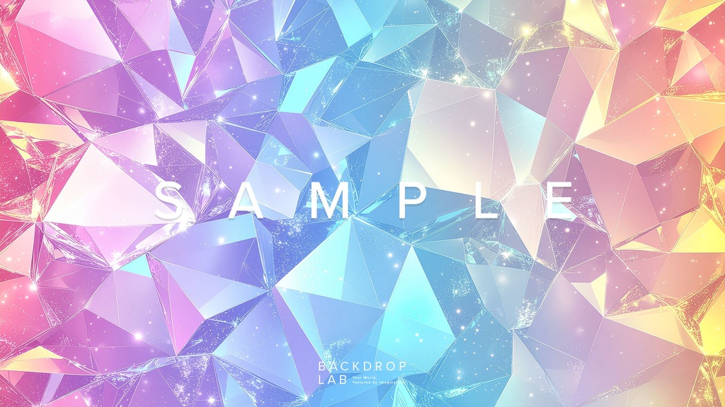 【背景セット】クリスタル・プリズムのグラフィック(10枚)