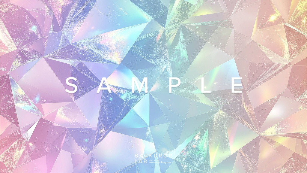 【背景セット】クリスタル・プリズムのグラフィック(10枚)