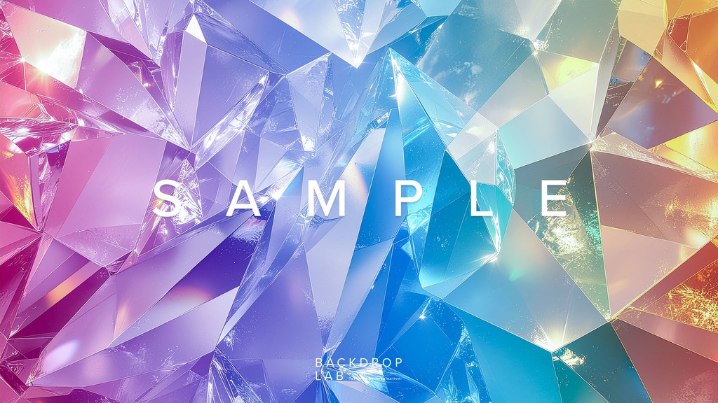【背景セット】クリスタル・プリズムのグラフィック(10枚)