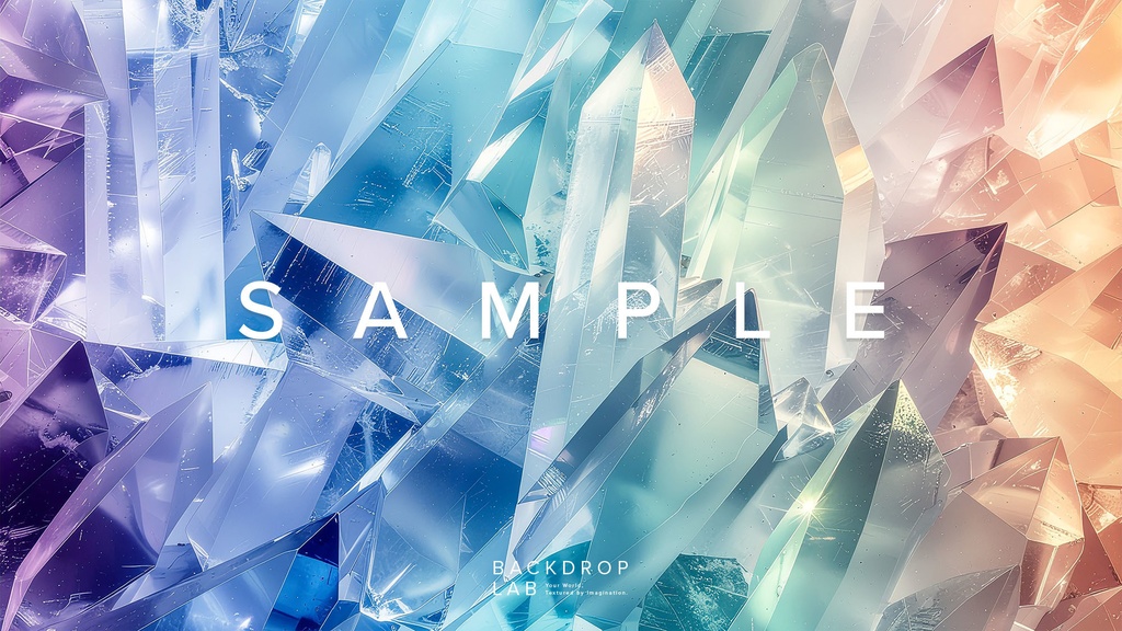 【背景セット】クリスタル・プリズムのグラフィック(10枚)