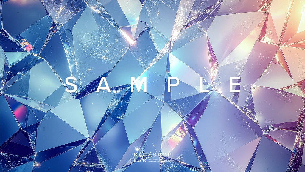 【背景セット】クリスタル・プリズムのグラフィック(10枚)