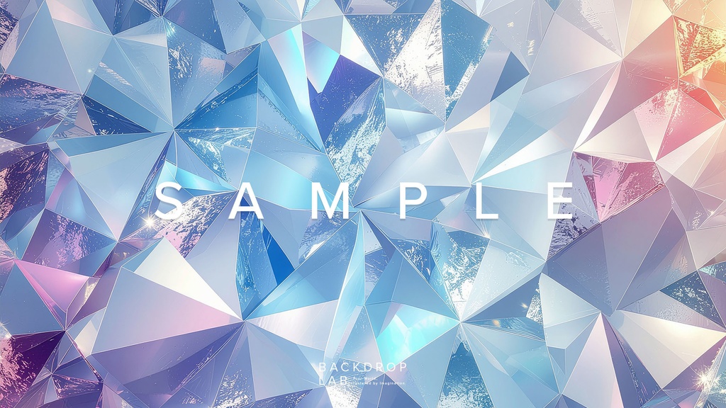 【背景セット】クリスタル・プリズムのグラフィック(10枚)
