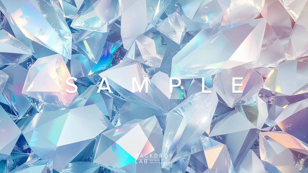 【背景セット】クリスタル・プリズムのグラフィック(10枚)