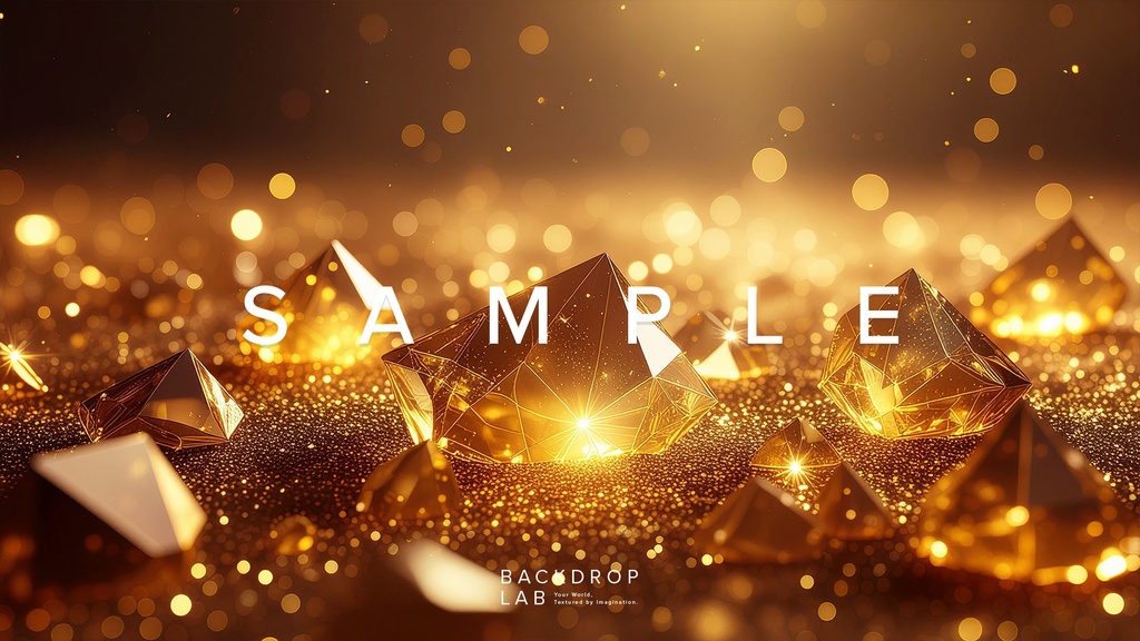 【背景セット】金色のきらめきコレクション(10枚)