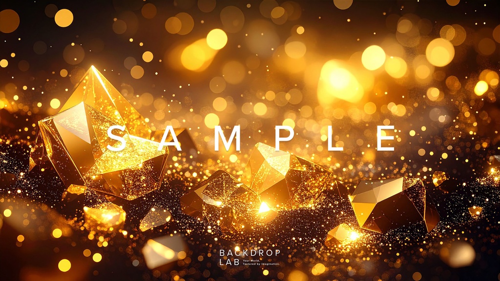 【背景セット】金色のきらめきコレクション(10枚)
