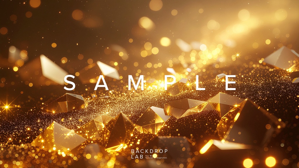 【背景セット】金色のきらめきコレクション(10枚)