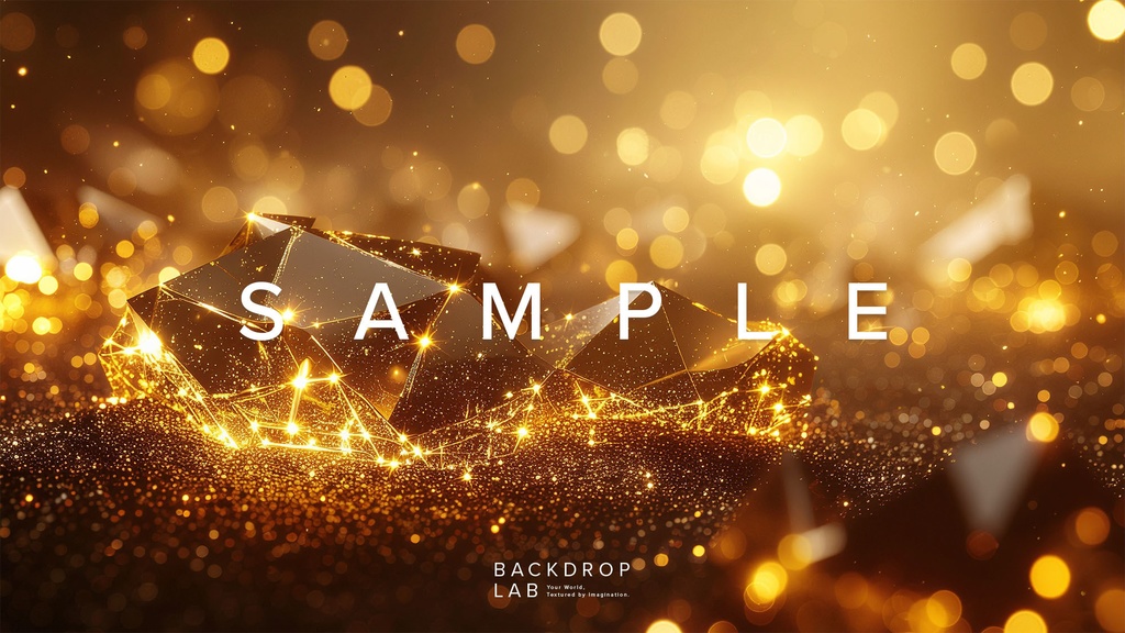 【背景セット】金色のきらめきコレクション(10枚)