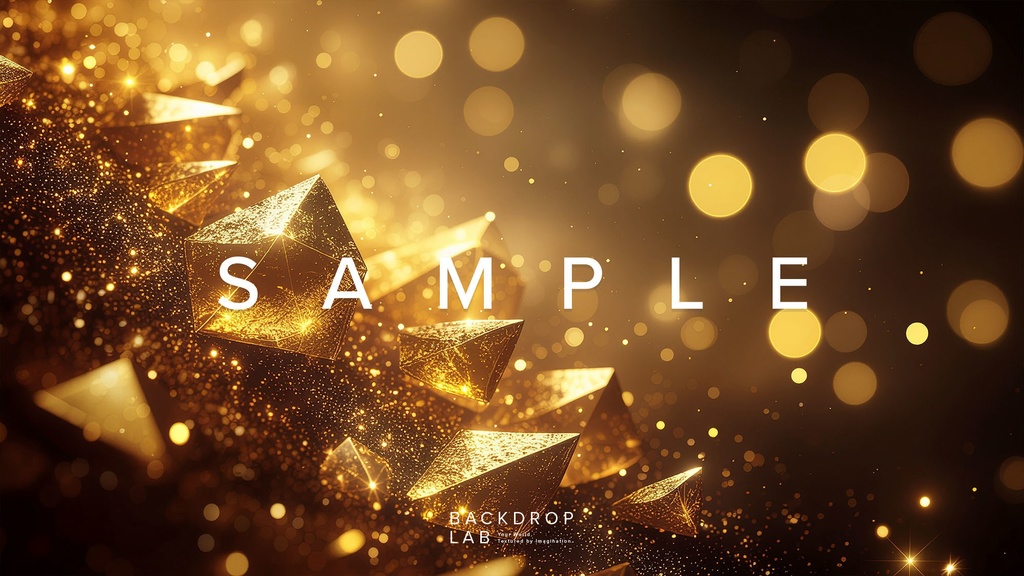 【背景セット】金色のきらめきコレクション(10枚)
