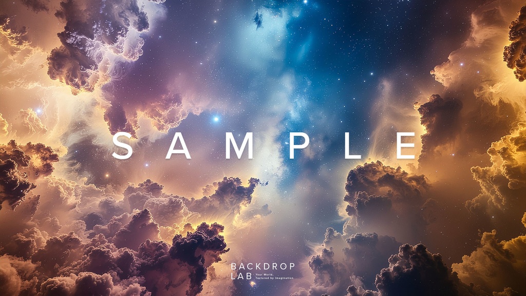 【背景セット】幻想的な宇宙・星雲背景コレクション(10枚)