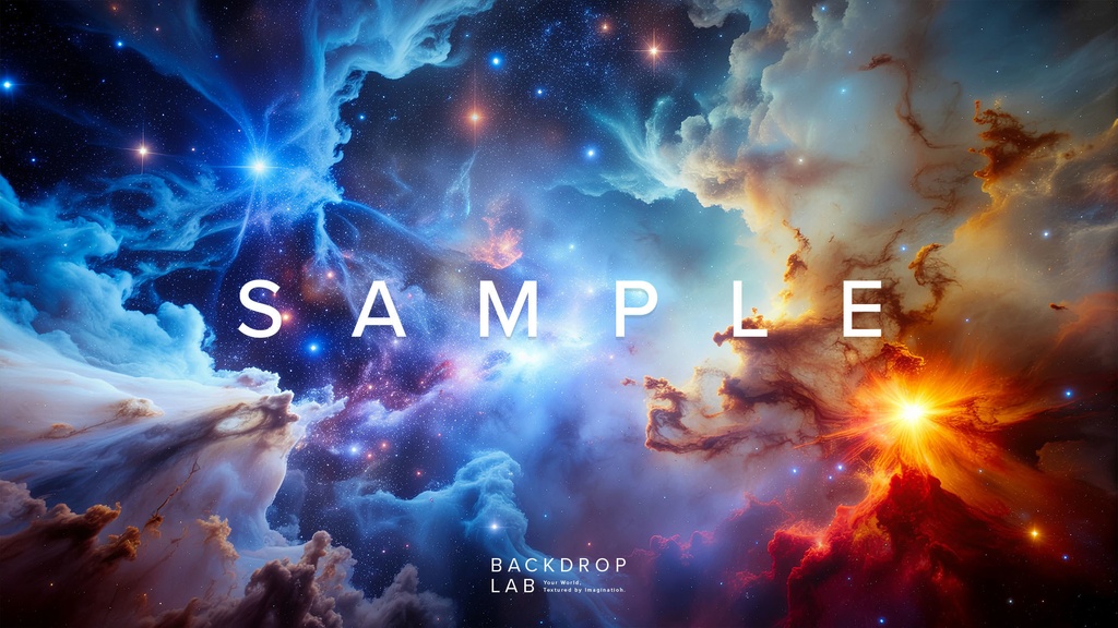 【背景セット】幻想的な宇宙・星雲背景コレクション(10枚)