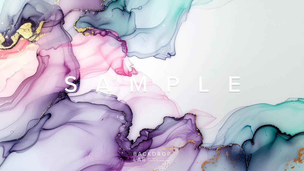 【背景セット】幻想的なパステルアルコールインク背景(15枚)