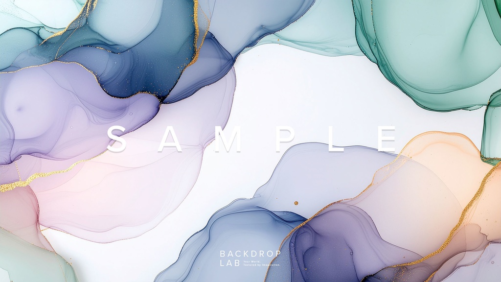 【背景セット】幻想的なパステルアルコールインク背景(15枚)