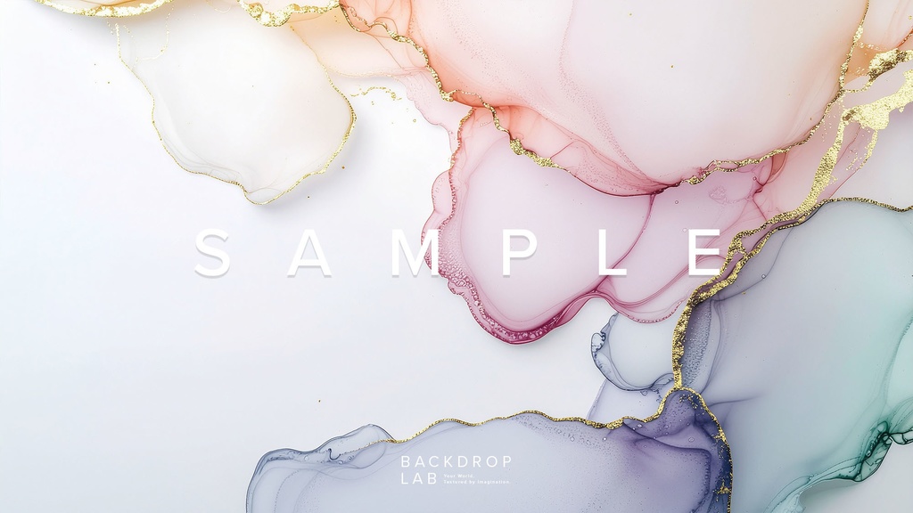 【背景セット】幻想的なパステルアルコールインク背景(15枚)