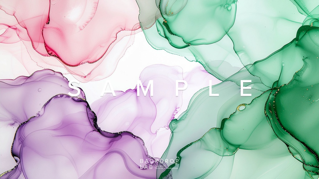 【背景セット】幻想的なパステルアルコールインク背景(15枚)