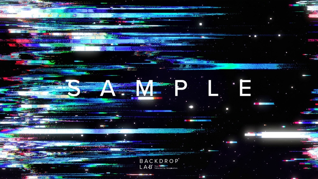 【背景セット】星空グリッチノイズ背景(10枚)