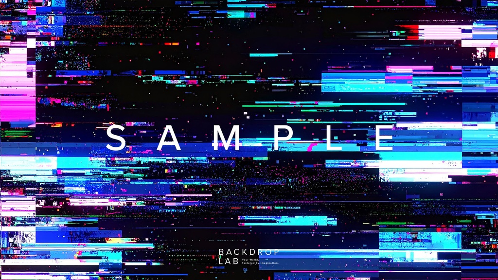 【背景セット】星空グリッチノイズ背景(10枚)