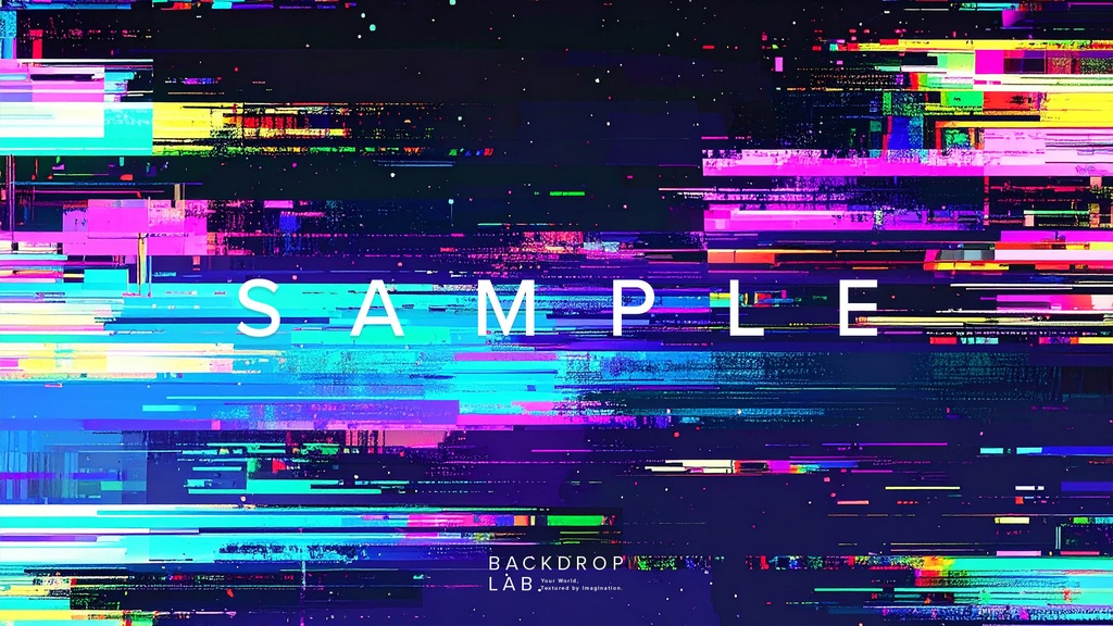 【背景セット】星空グリッチノイズ背景(10枚)