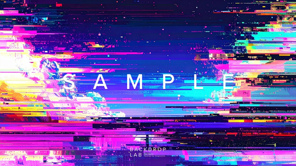 【背景セット】星空グリッチノイズ背景(10枚)