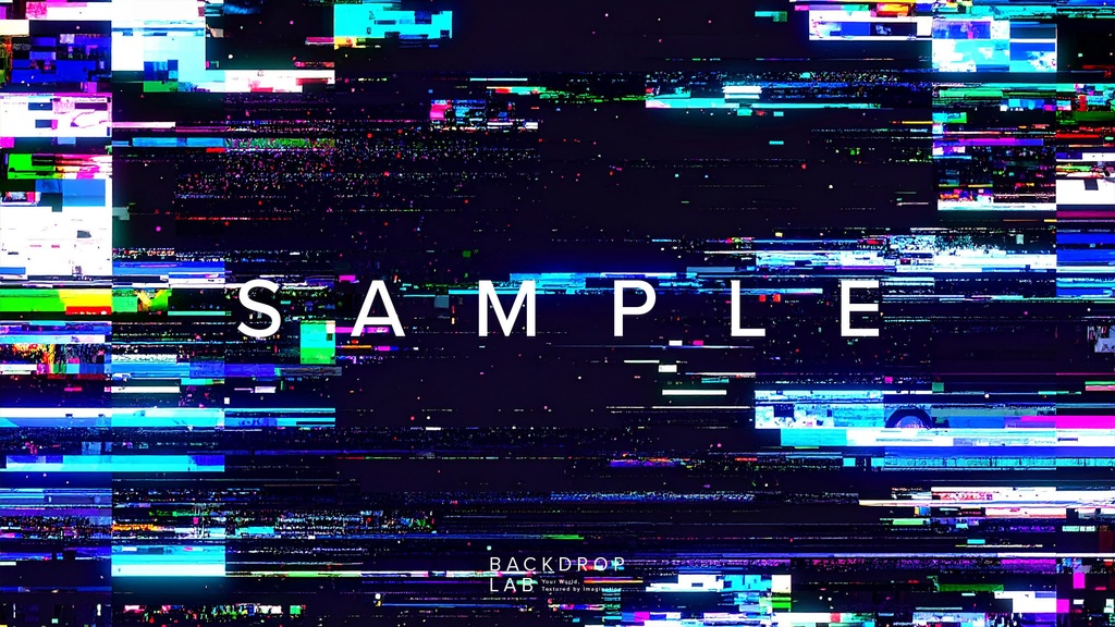 【背景セット】星空グリッチノイズ背景(10枚)