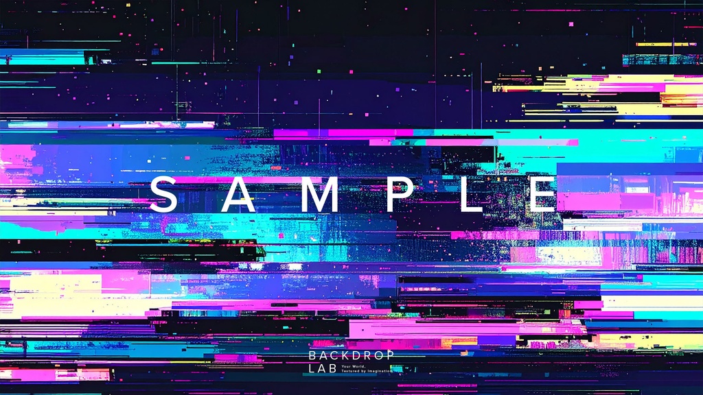 【背景セット】星空グリッチノイズ背景(10枚)