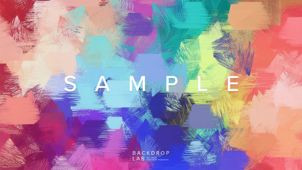 【背景セット】カラフル ブラッシュテクスチャ(15枚)