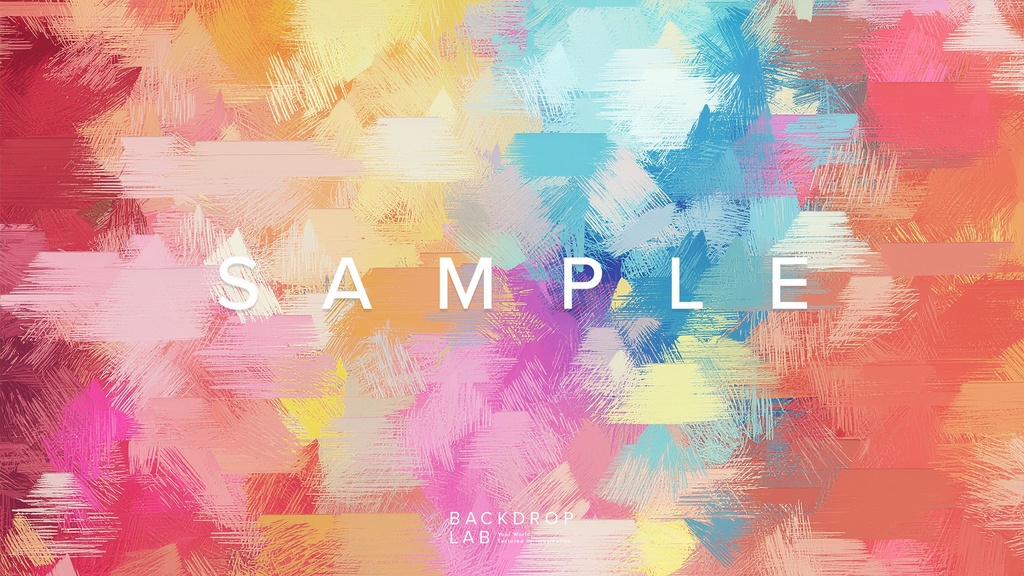 【背景セット】カラフル ブラッシュテクスチャ(15枚)