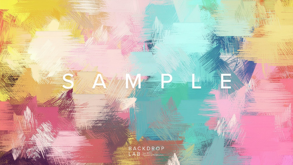 【背景セット】カラフル ブラッシュテクスチャ(15枚)