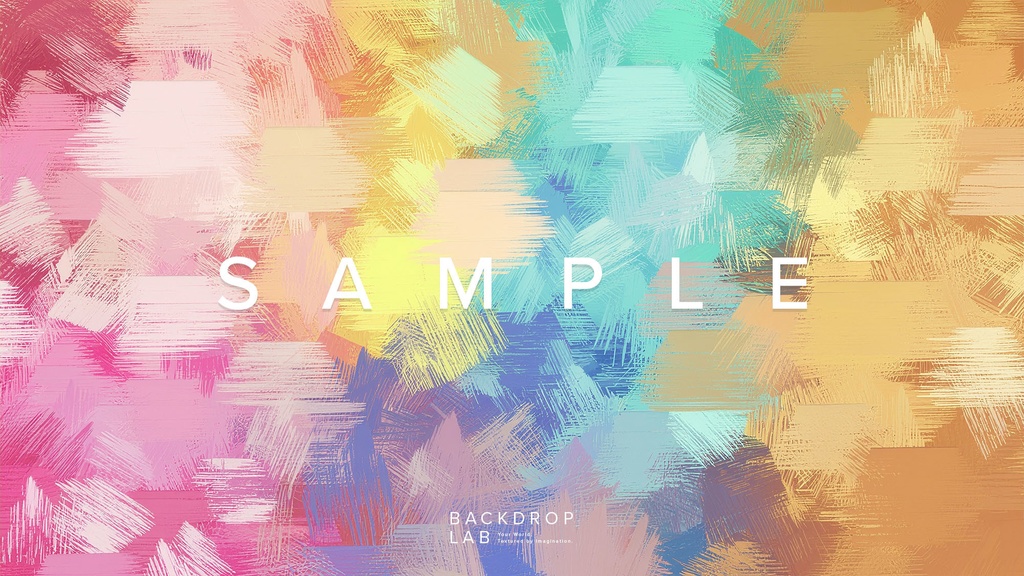 【背景セット】カラフル ブラッシュテクスチャ(15枚)