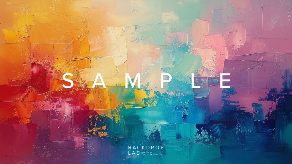 【背景セット】ペイントタッチ カラフルテクスチャ(10枚)