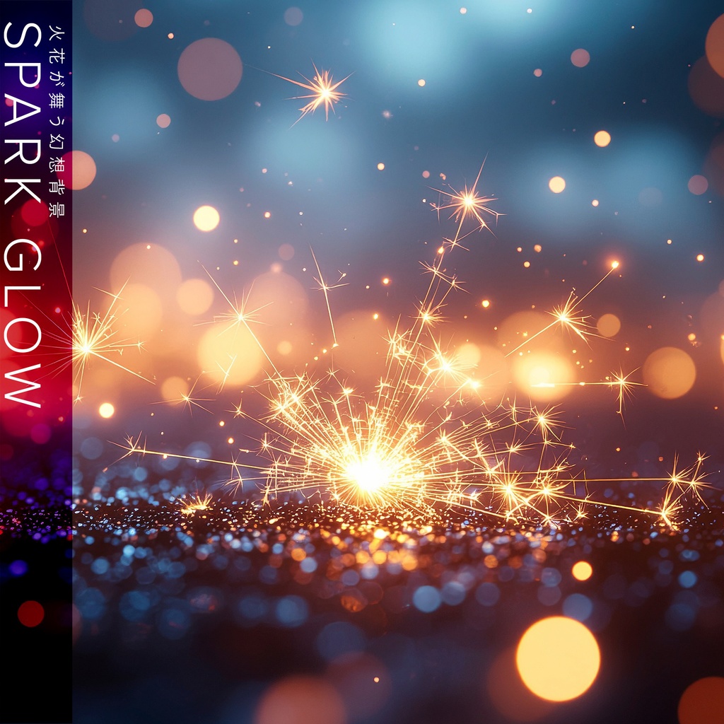 【背景セット】火花が舞うスパーク背景（10枚）