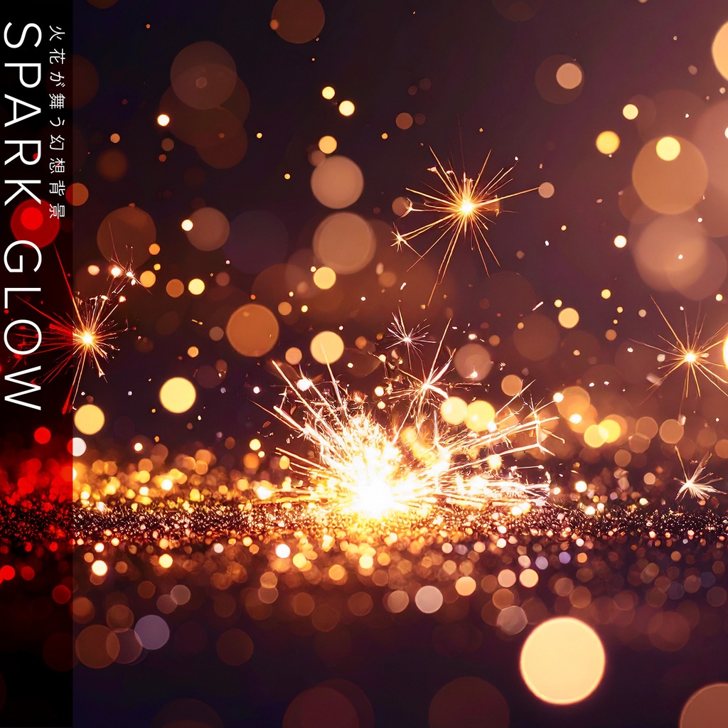【背景セット】火花が舞うスパーク背景(10枚)