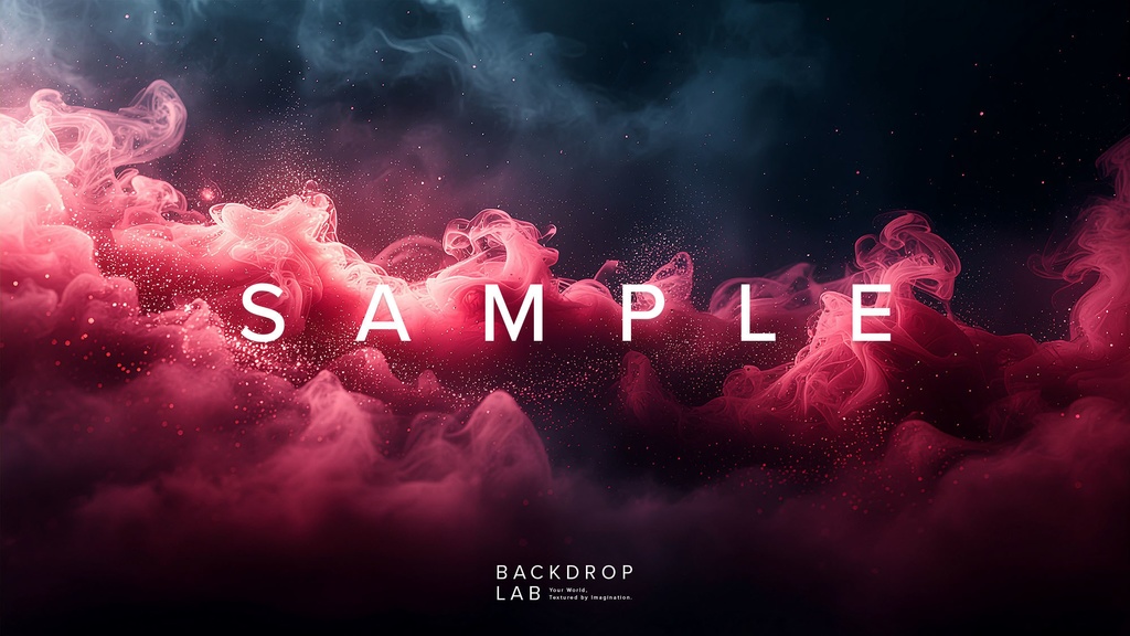 【素材セット】赤い煙が広がる抽象グラフィック(10枚)