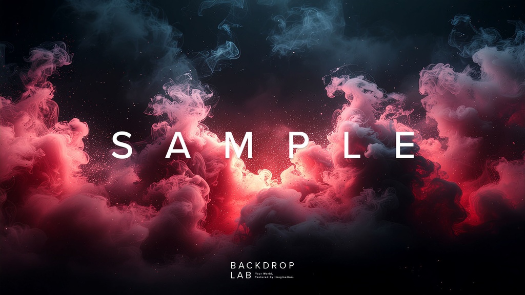 【素材セット】赤い煙が広がる抽象グラフィック(10枚)