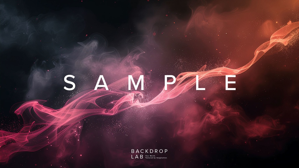 【素材セット】赤い煙が広がる抽象グラフィック(10枚)