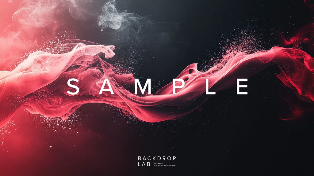 【素材セット】赤い煙が広がる抽象グラフィック(10枚)