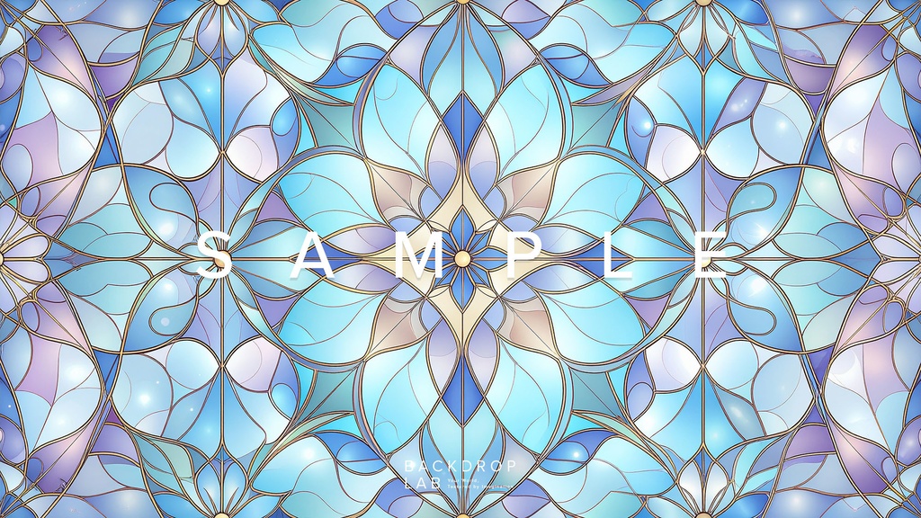 【背景セット】フローラル・オーナメントパターン(10枚)