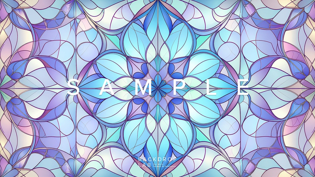 【背景セット】フローラル・オーナメントパターン(10枚)