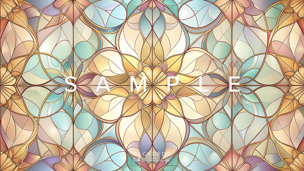 【背景セット】フローラル・オーナメントパターン(10枚)