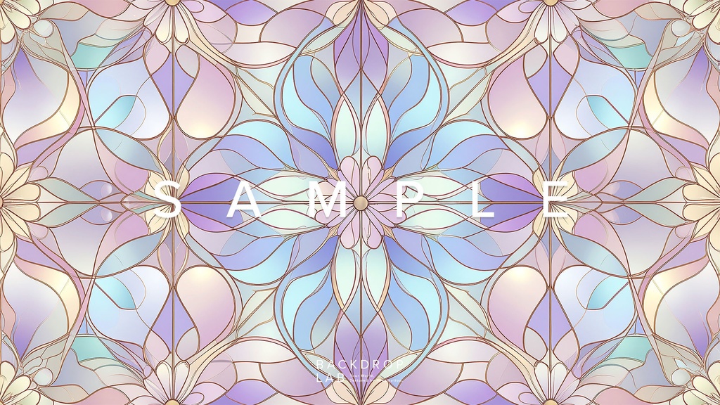 【背景セット】フローラル・オーナメントパターン(10枚)