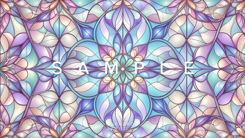 【背景セット】フローラル・オーナメントパターン(10枚)